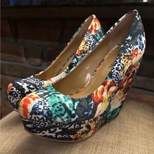 Call It Spring Women's Vibrant Floral Wedge Heels from Aldo